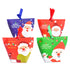 5pcs/set Christmas Gift Box Apple Gift Box Christmas Decoration For Home Santa Claus Pattern Leather Rope Candy Paper Bag - menochic